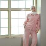 Pembe cloud linen set