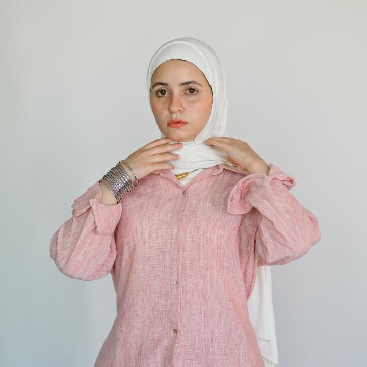 Pembe cloud linen set